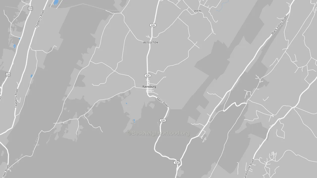 Transit Grade map of Rainsburg, PA