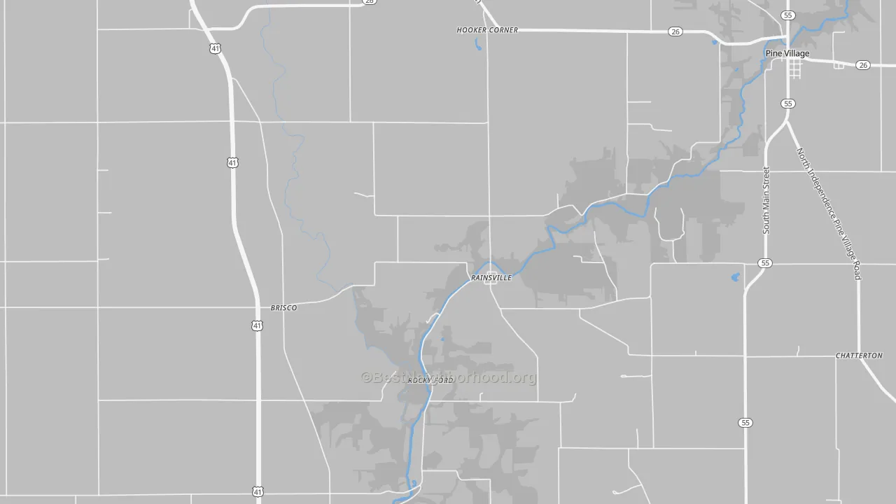 Transit Grade map of Rainsville, IN