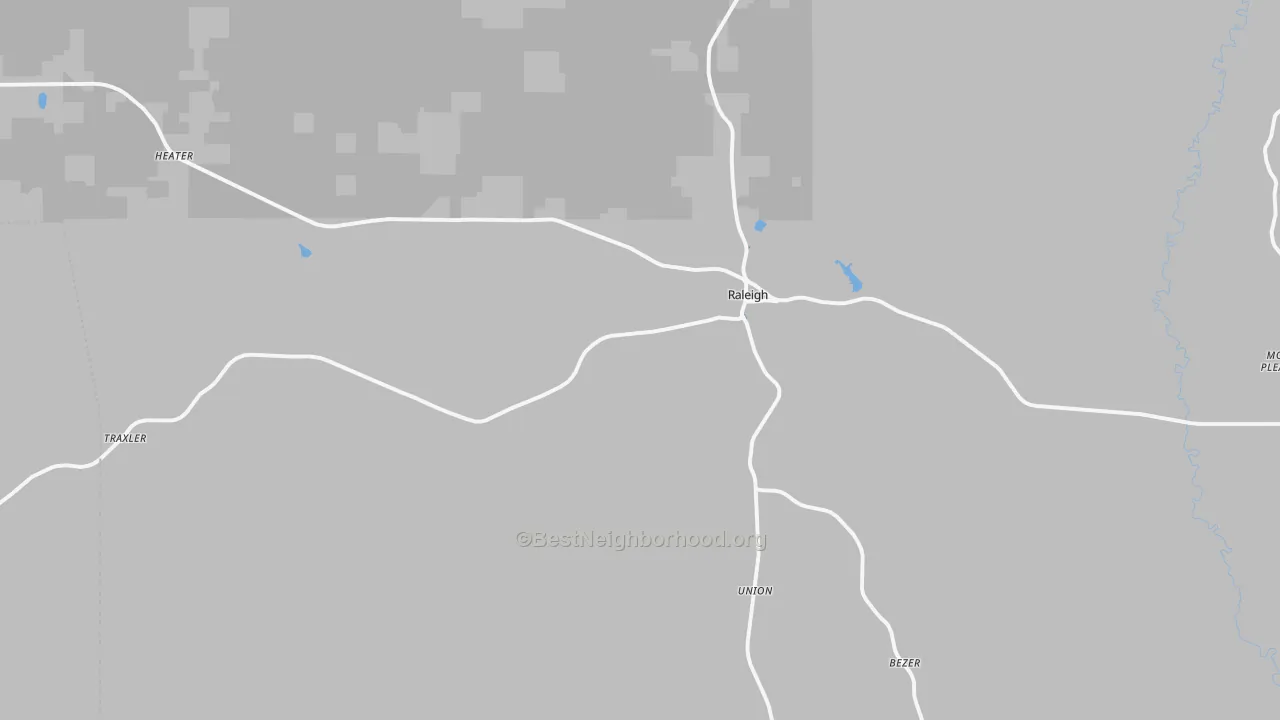 Transit Grade map of Raleigh, MS