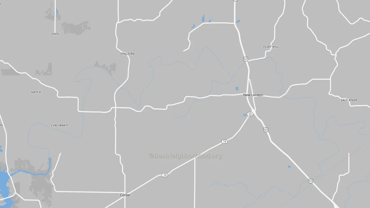 Transit Grade map of Ralls County, MO