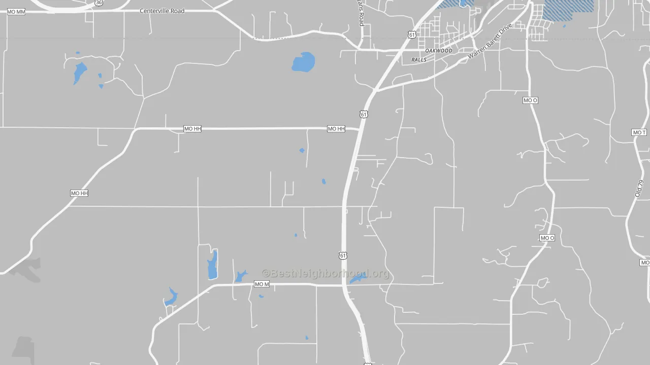Transit Grade map of Ralls, MO