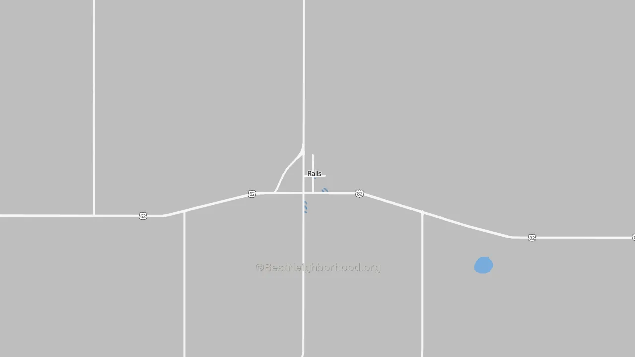 Transit Grade map of Ralls, TX