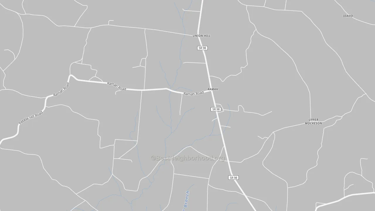 Transit Grade map of Ramah, TN