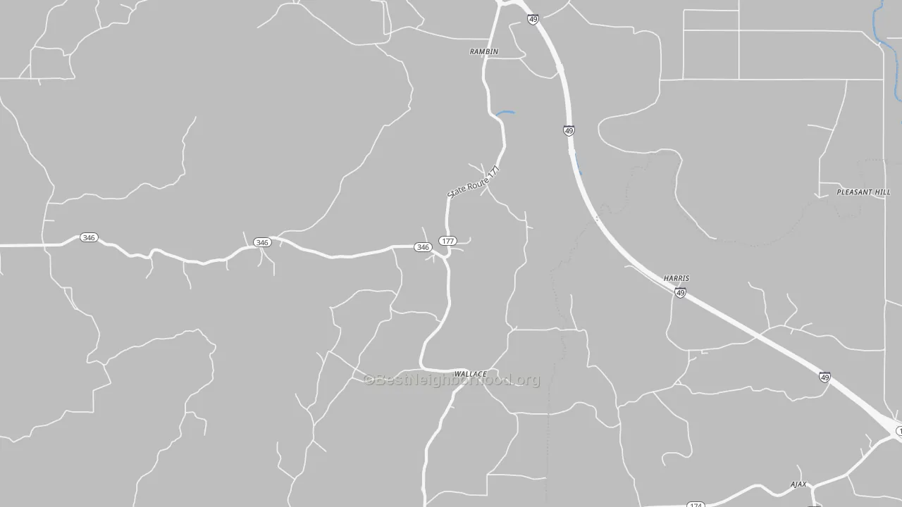 Transit Grade map of Rambin, LA