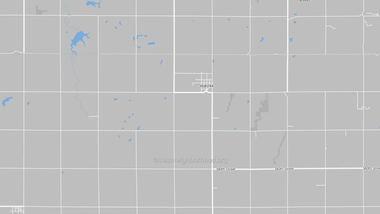 Transit Grade map of Ramona, KS