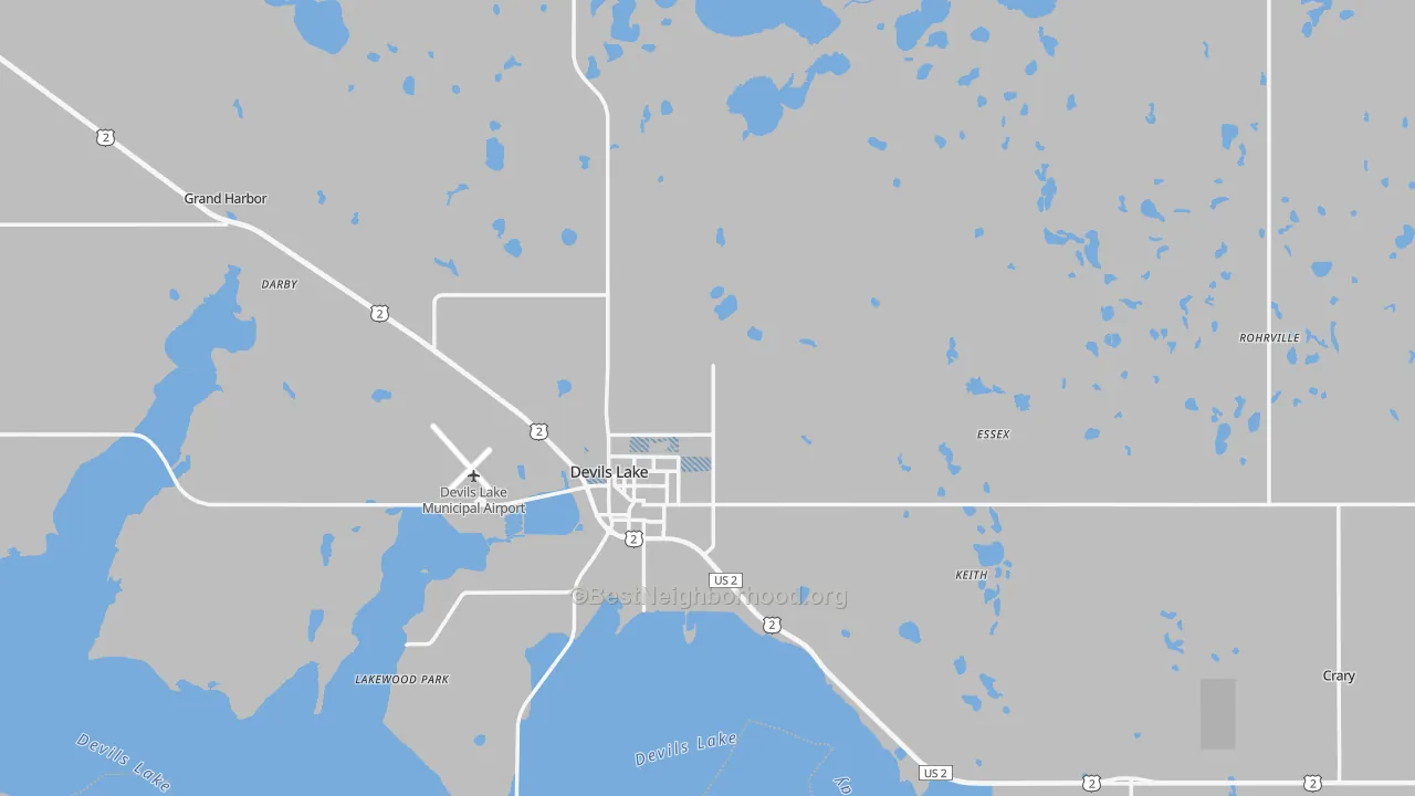 Transit Grade map of Ramsey County, ND