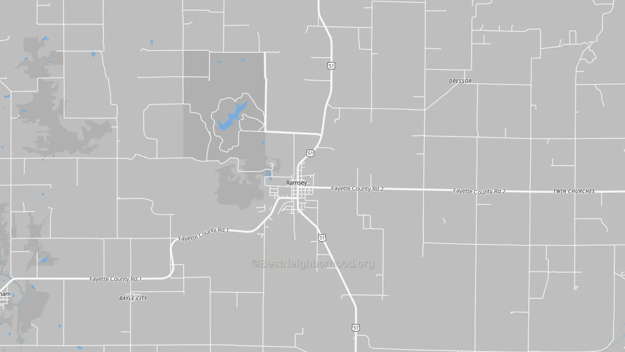 Transit Grade map of Ramsey, IL