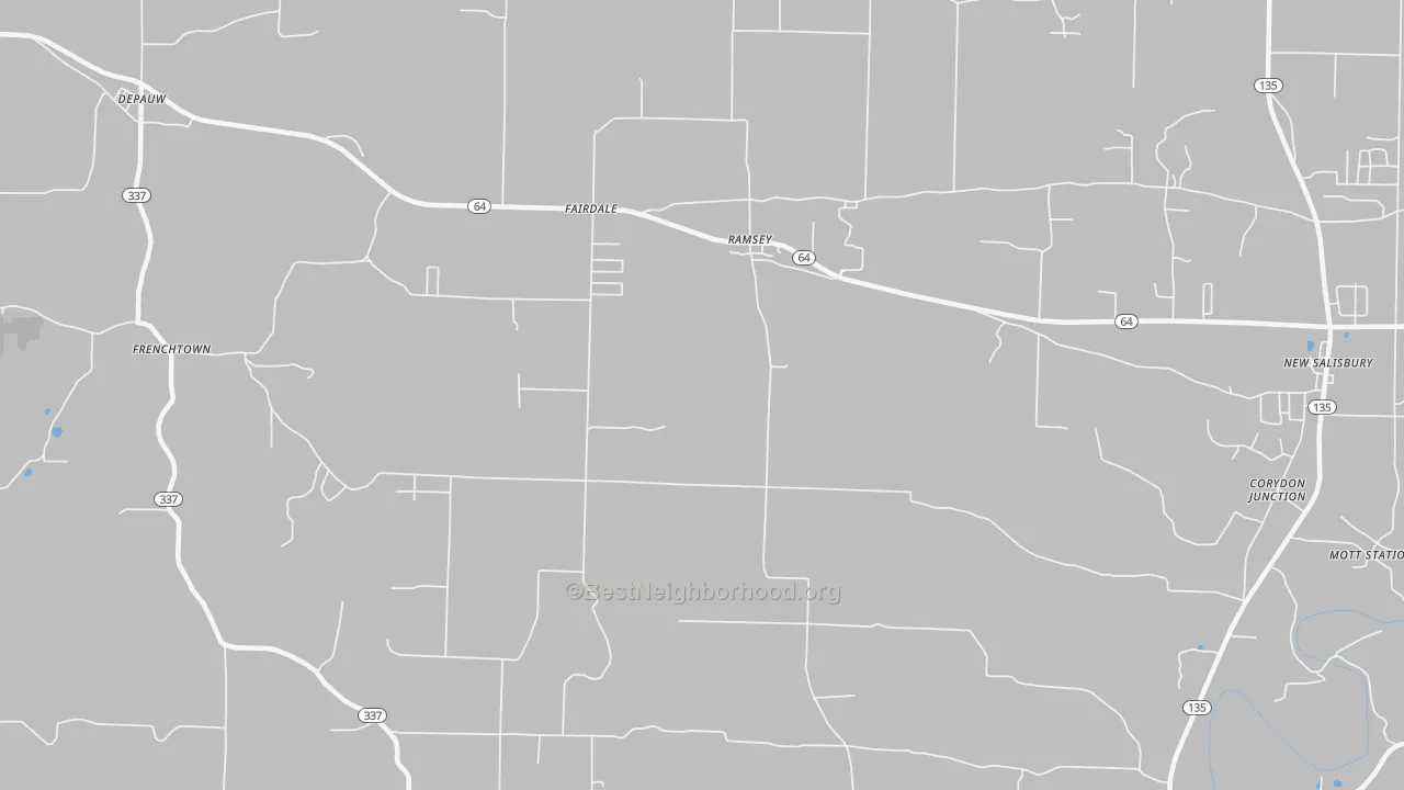 Transit Grade map of Ramsey, IN
