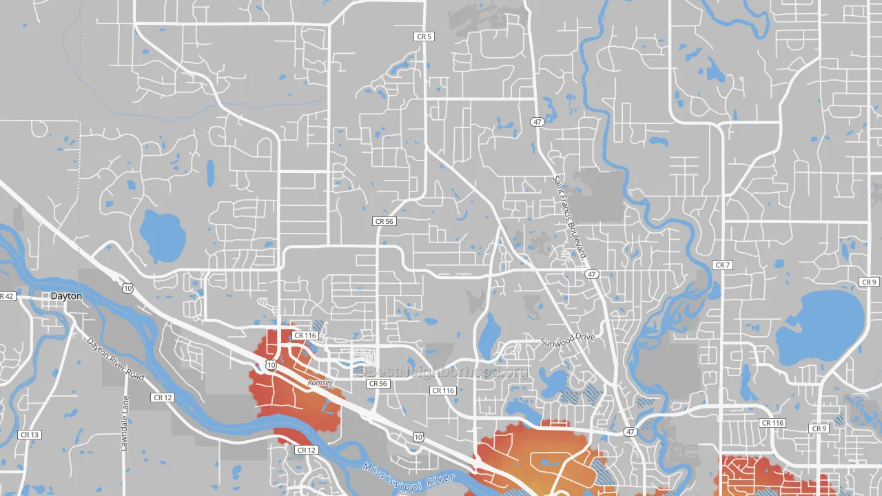 Transit Grade map of Ramsey, MN