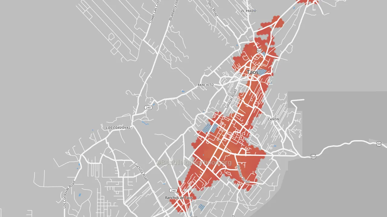 Transit Grade map of Ranchito, NM