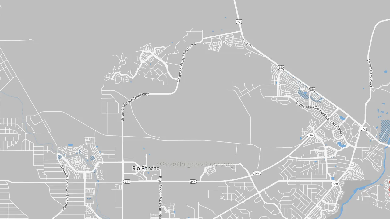 Transit Grade map of Ranchitos, NM