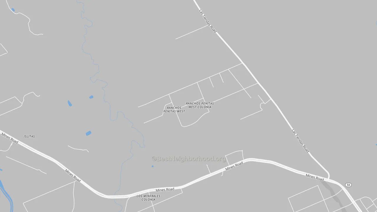 Transit Grade map of Ranchos Penitas West, TX