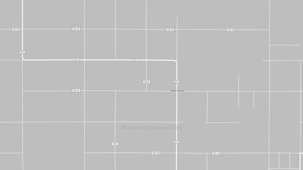Transit Grade map of Ranchvale, NM