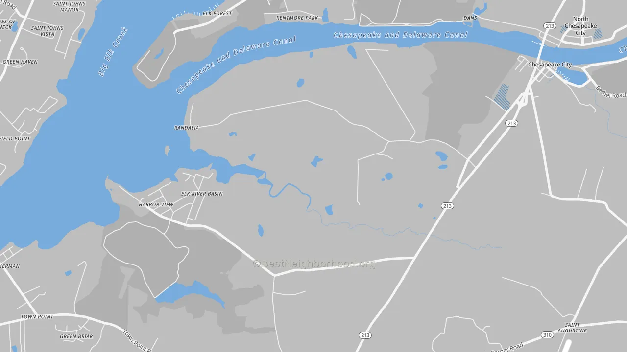 Transit Grade map of Randalia, MD