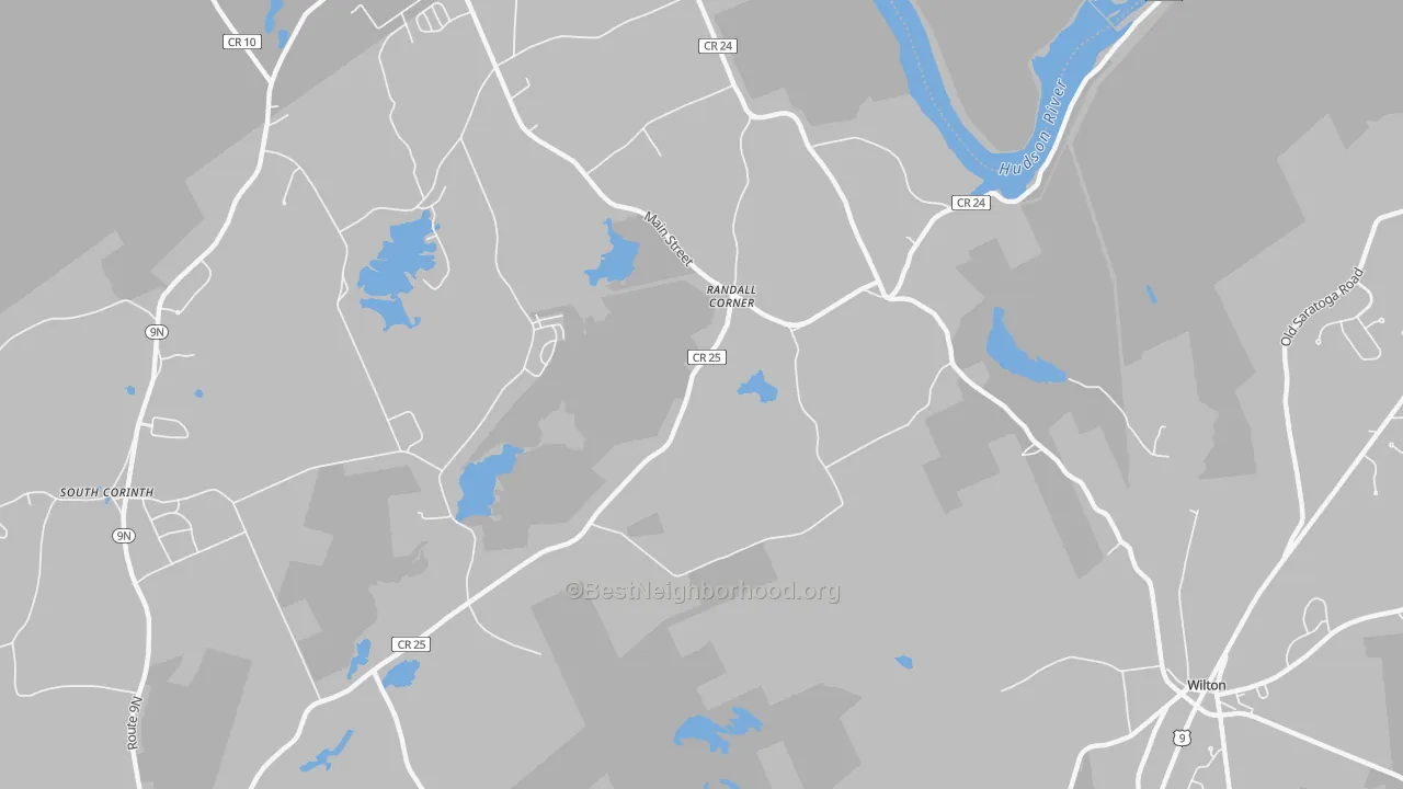 Transit Grade map of Randall Corner, NY