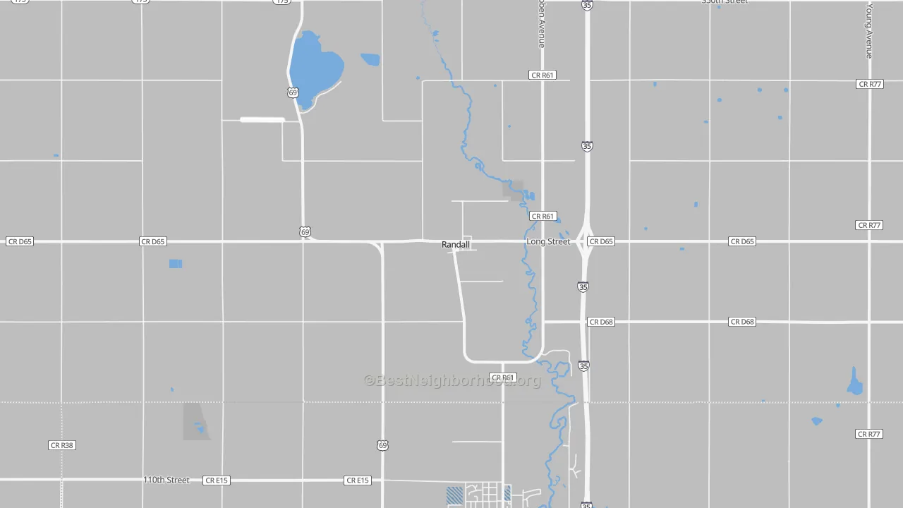 Transit Grade map of Randall, IA