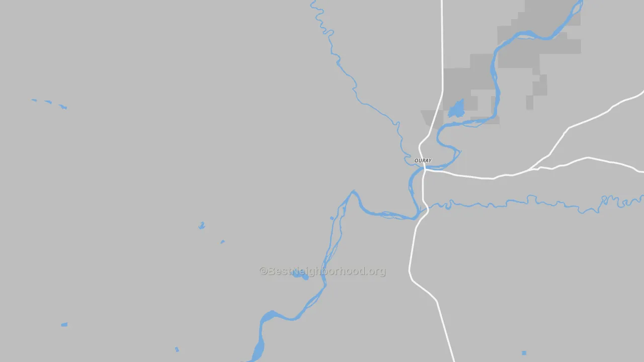 Transit Grade map of Randlett, UT