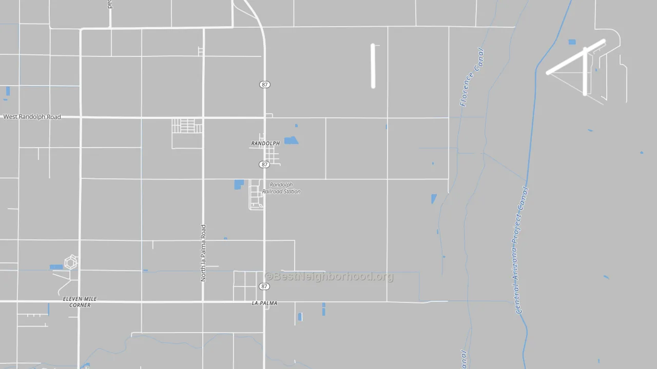 Transit Grade map of Randolph, AZ