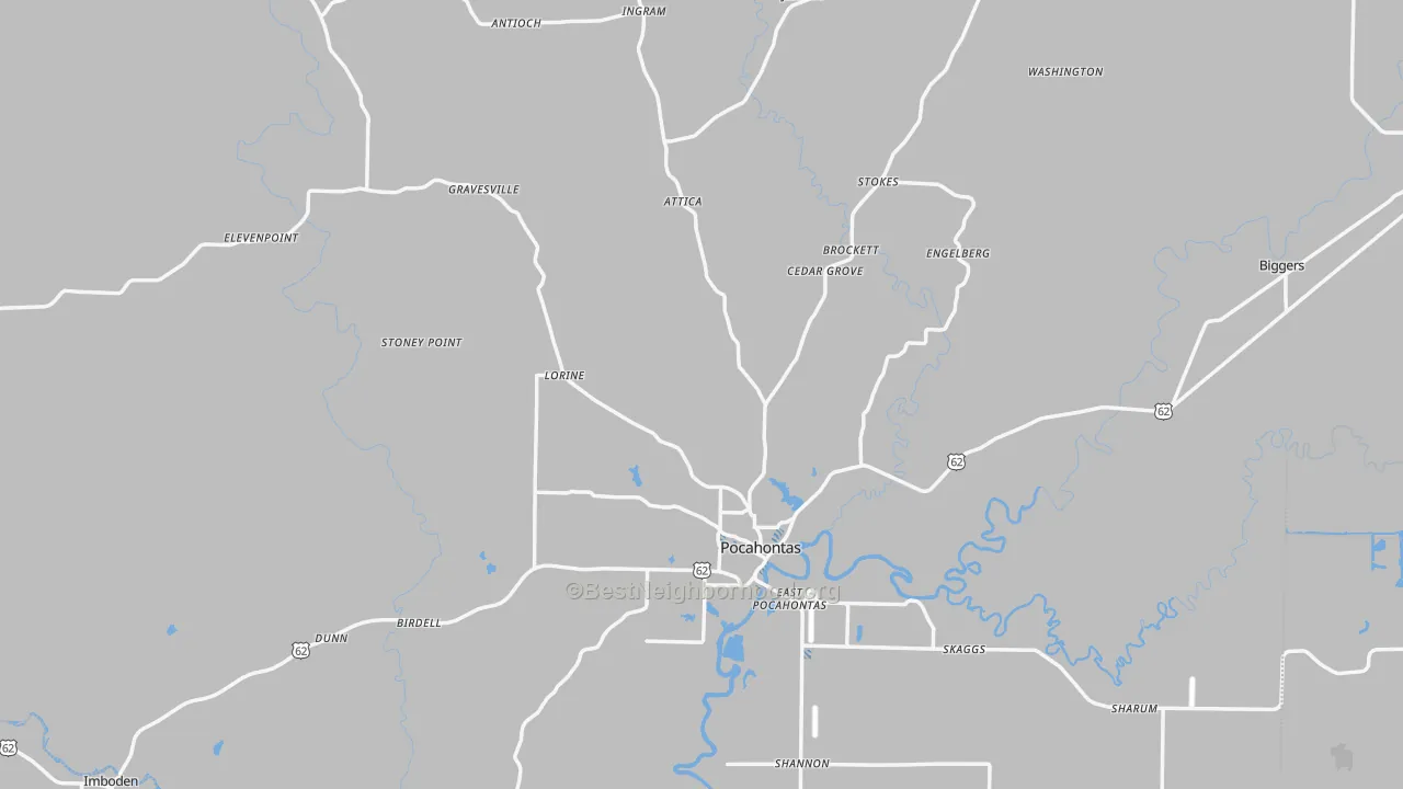 Transit Grade map of Randolph County, AR
