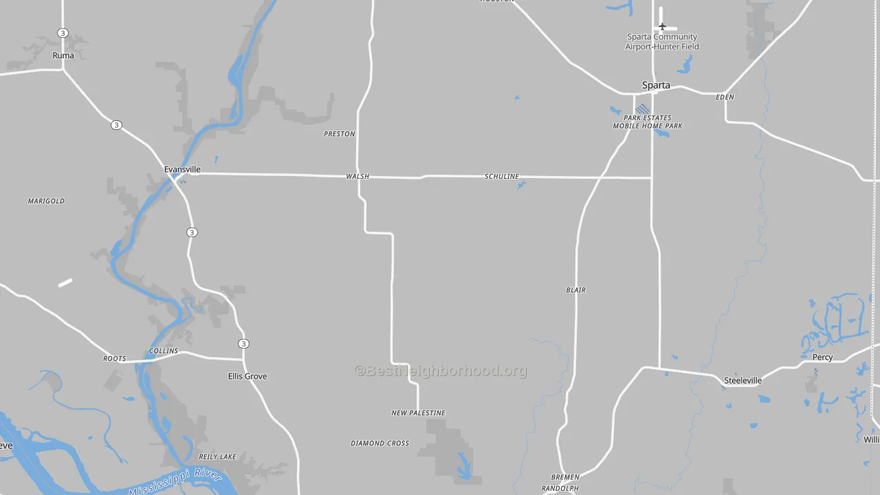 Transit Grade map of Randolph County, IL