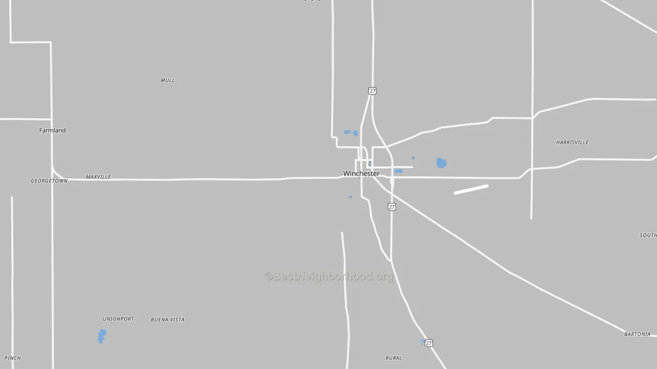 Transit Grade map of Randolph County, IN