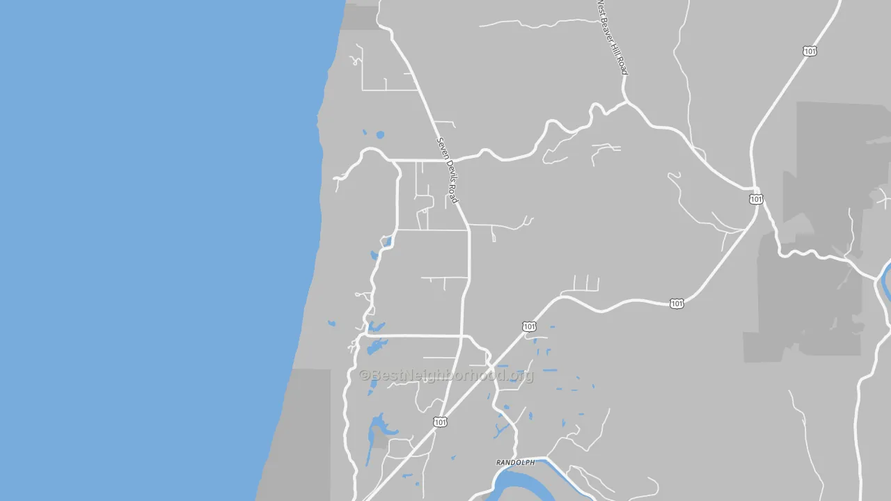 Transit Grade map of Randolph, OR