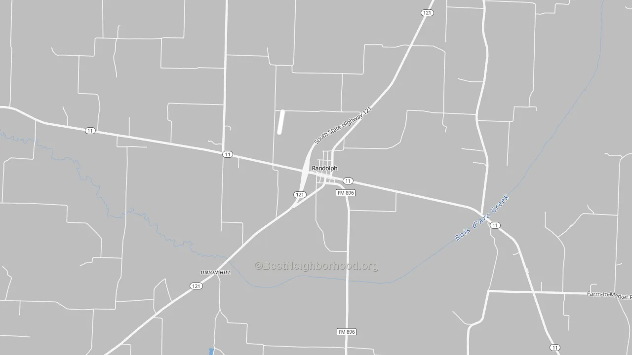 Transit Grade map of Randolph, TX