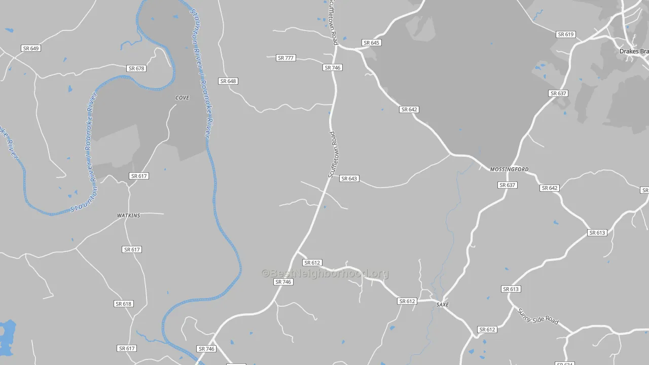 Transit Grade map of Randolph, VA