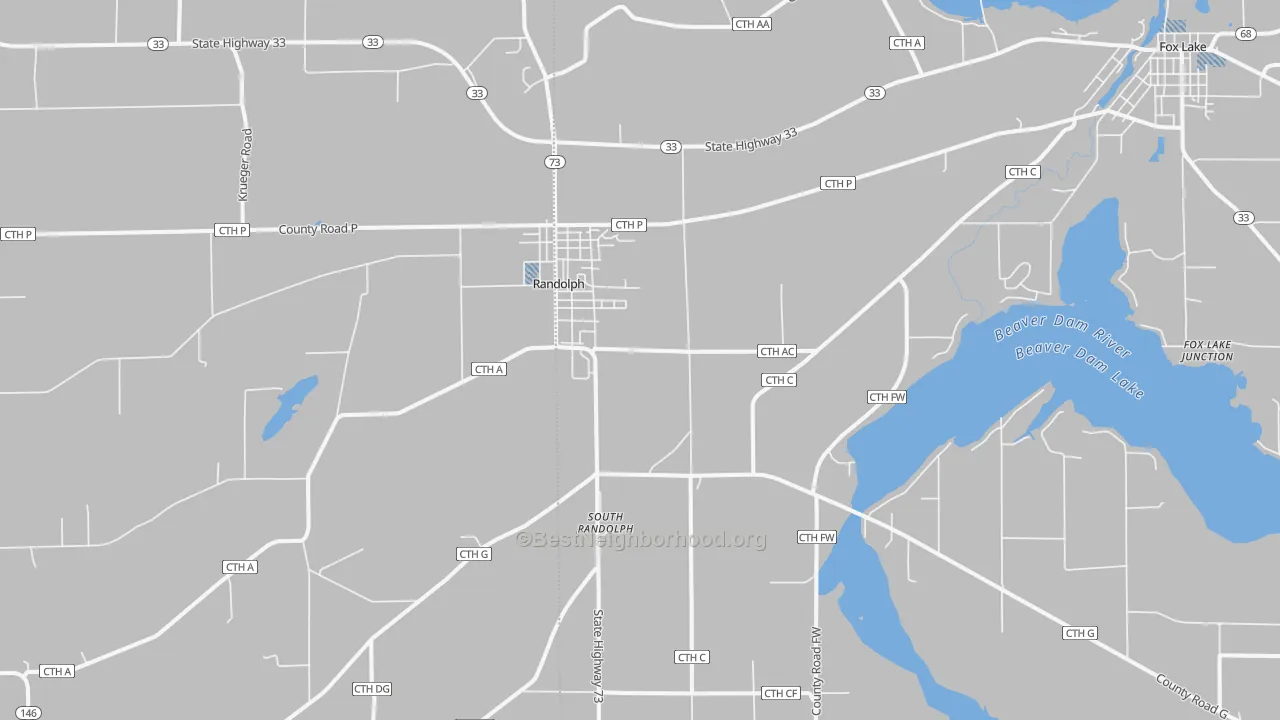 Transit Grade map of Randolph, WI
