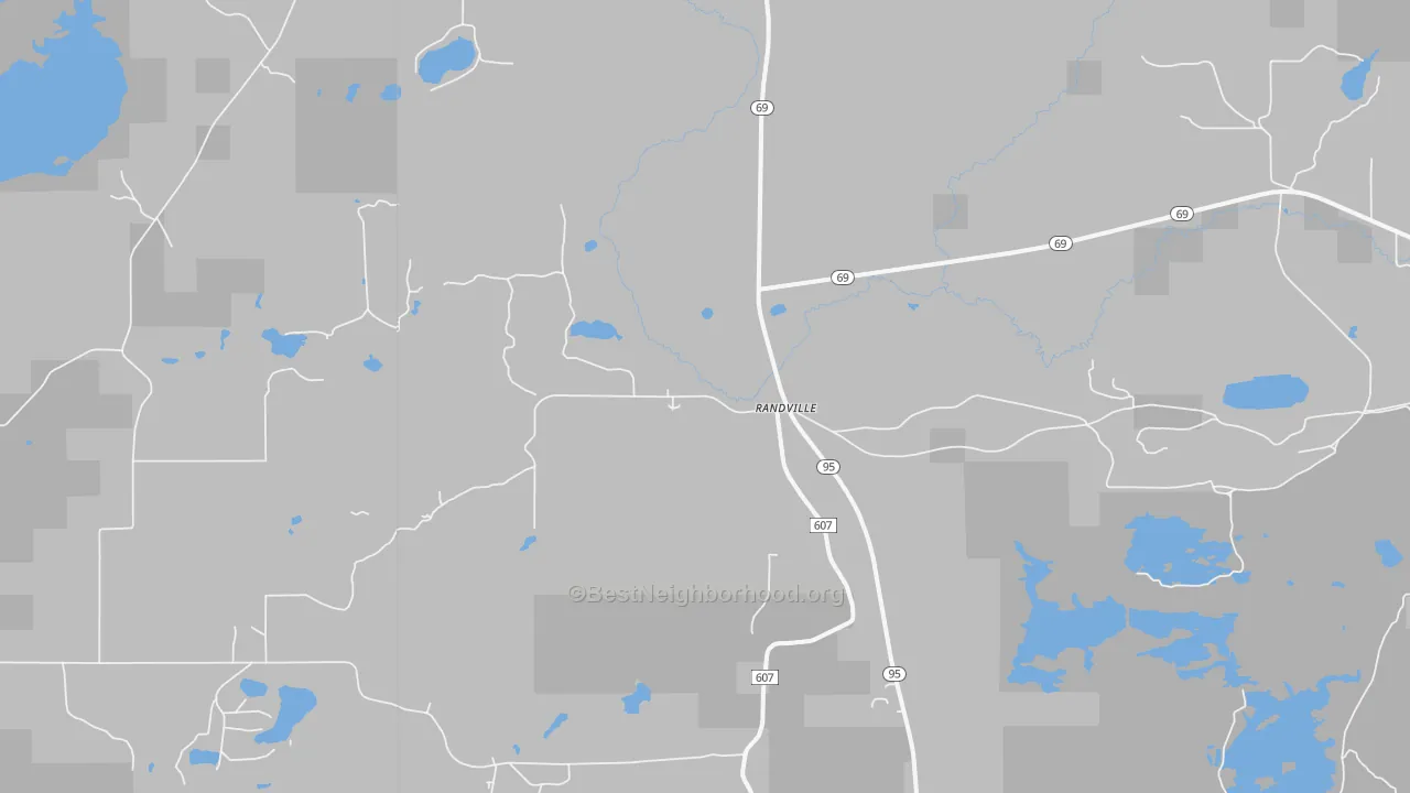 Transit Grade map of Randville, MI