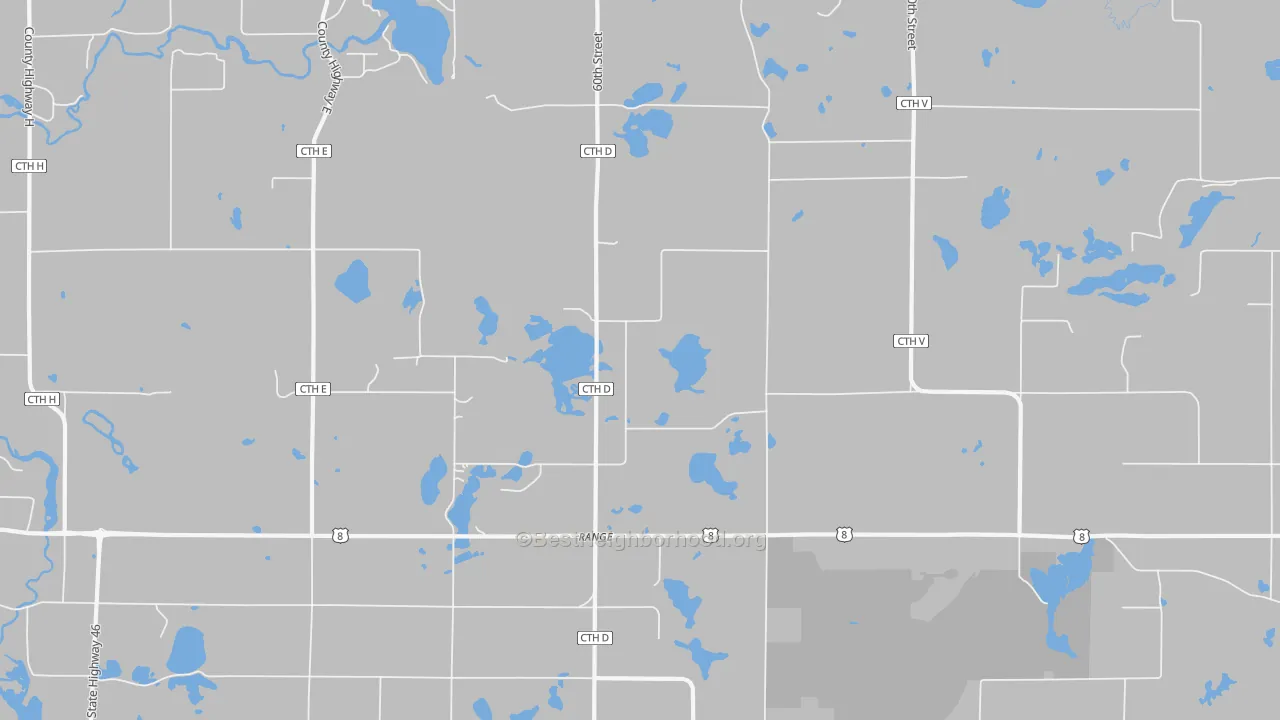 Transit Grade map of Range, WI