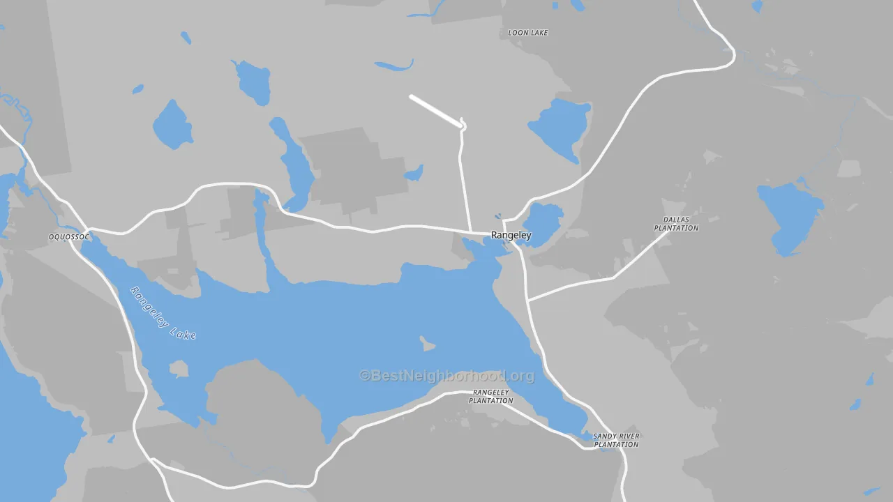 Transit Grade map of Rangeley, ME
