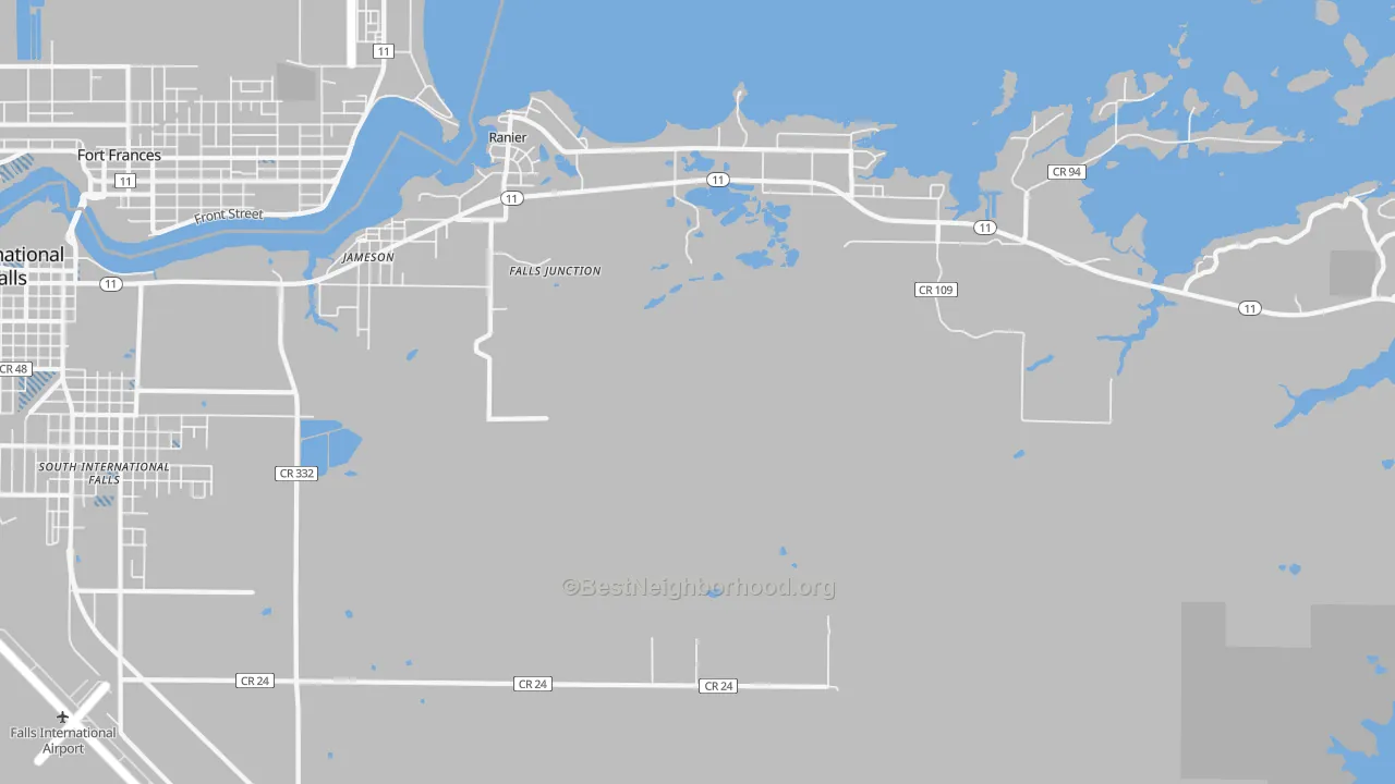 Transit Grade map of Ranier, MN