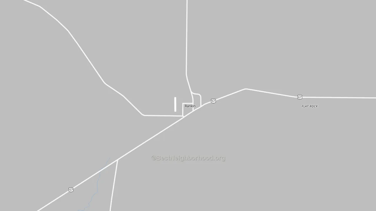 Transit Grade map of Rankin, TX
