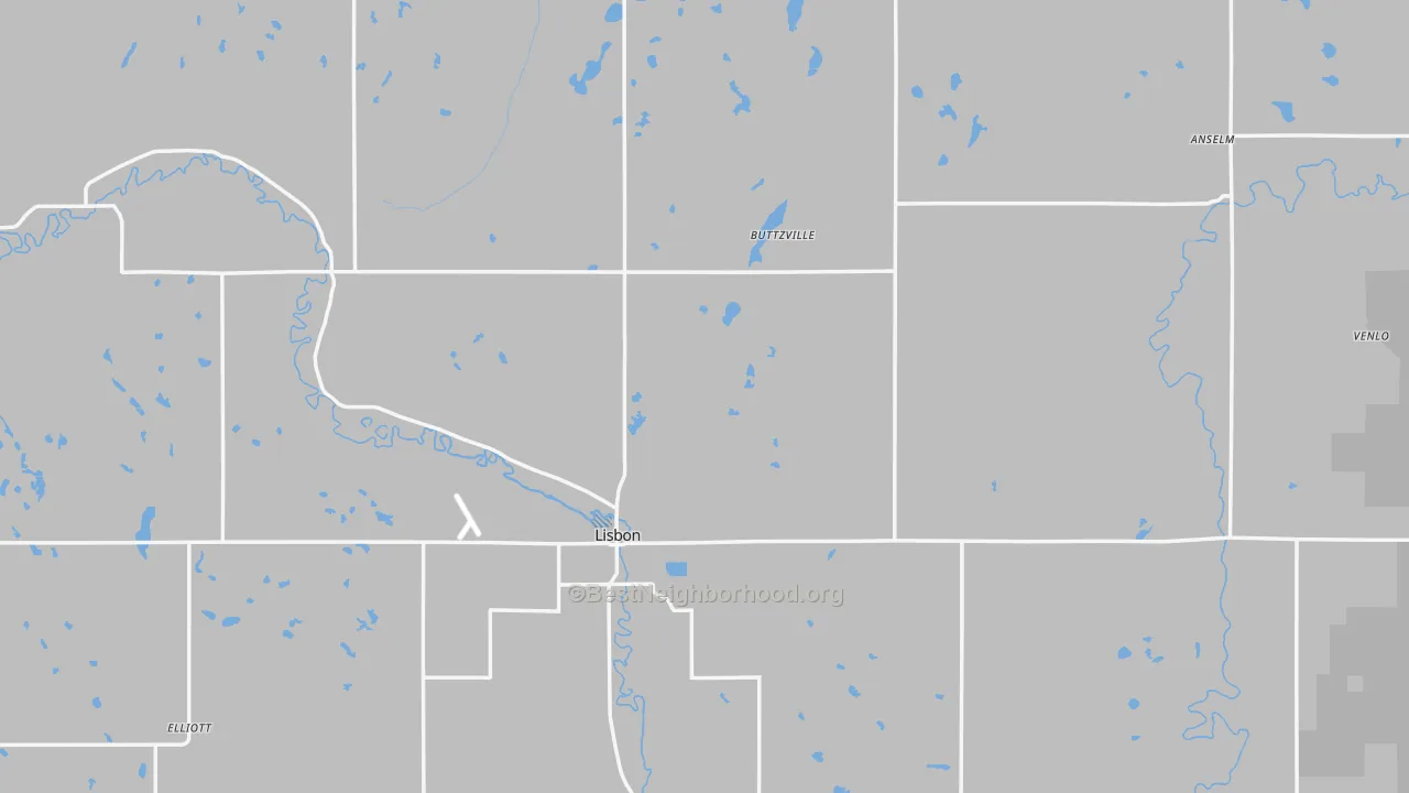 Transit Grade map of Ransom County, ND