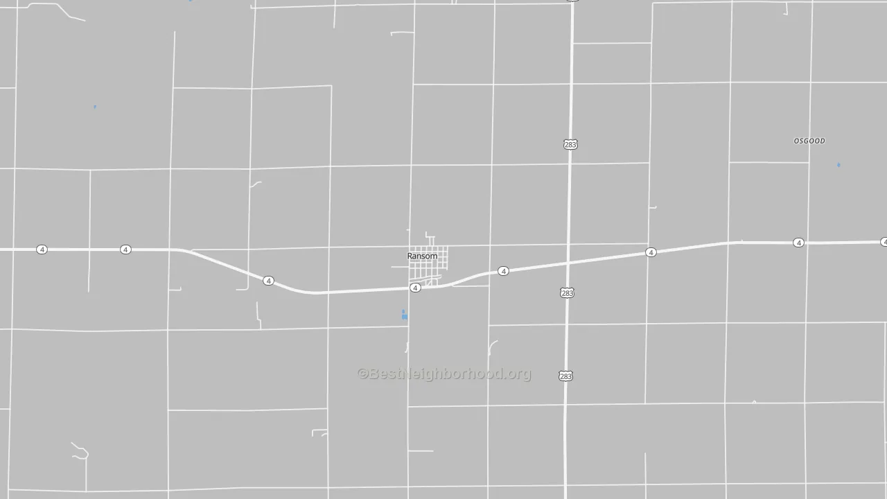 Transit Grade map of Ransom, KS