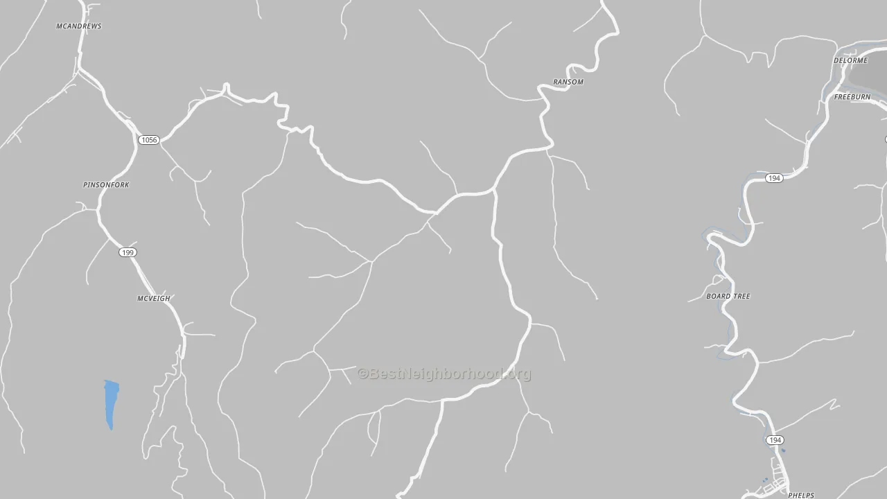 Transit Grade map of Ransom, KY