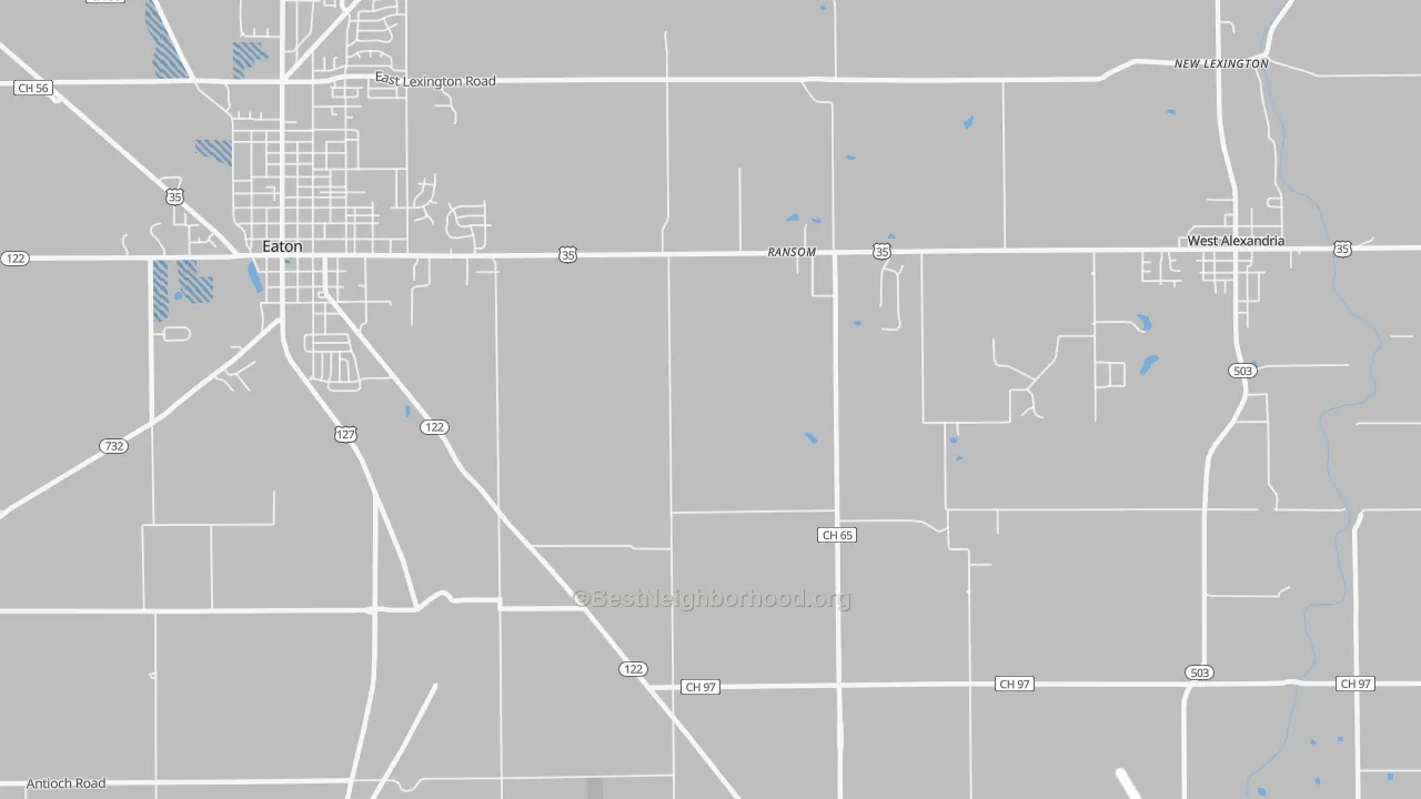 Transit Grade map of Ransom, OH