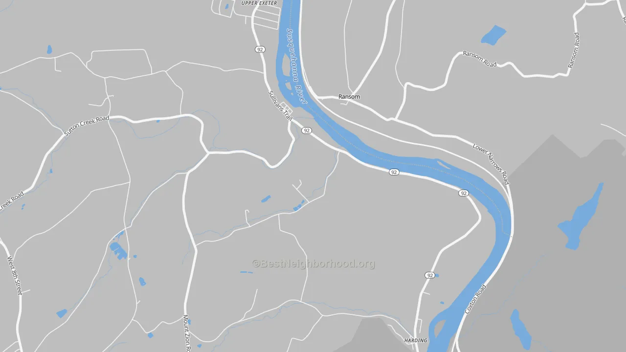 Transit Grade map of Ransom, PA