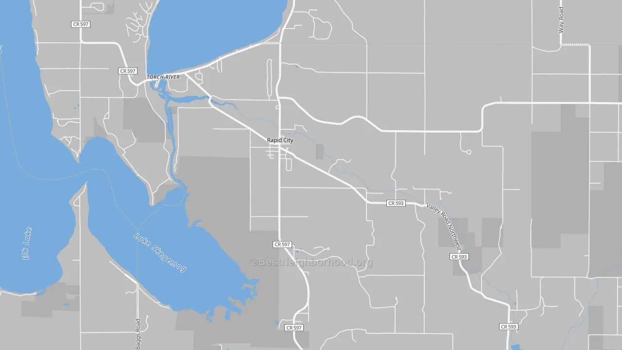 Transit Grade map of Rapid City, MI