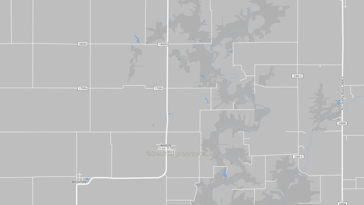 Transit Grade map of Rardin, IL