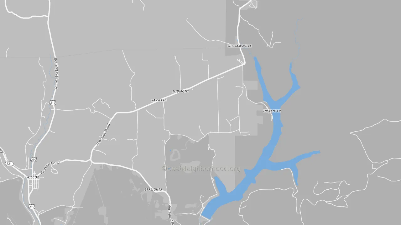 Transit Grade map of Rasselas, PA