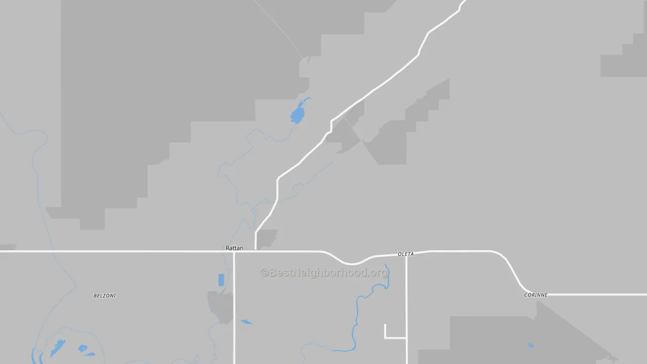 Transit Grade map of Rattan, OK
