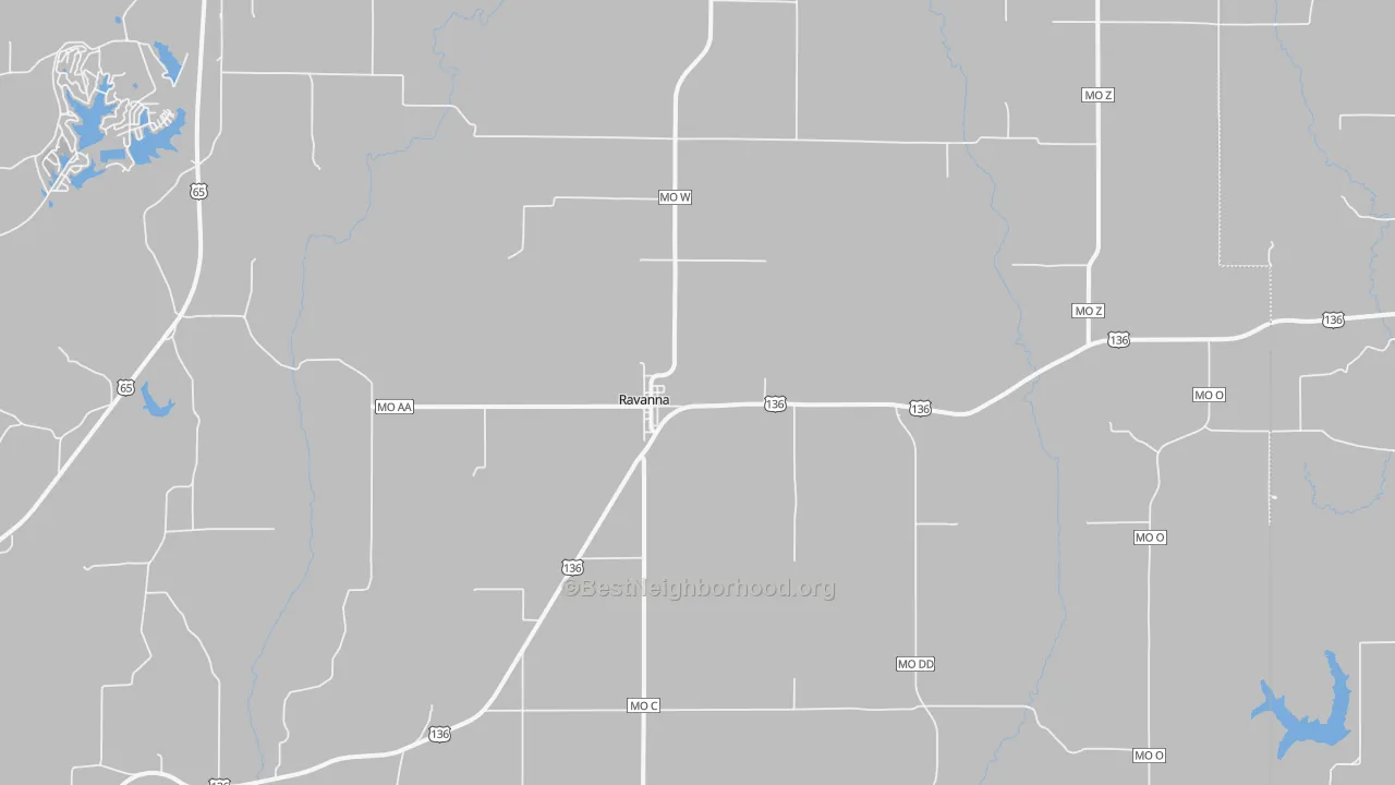 Transit Grade map of Ravanna, MO