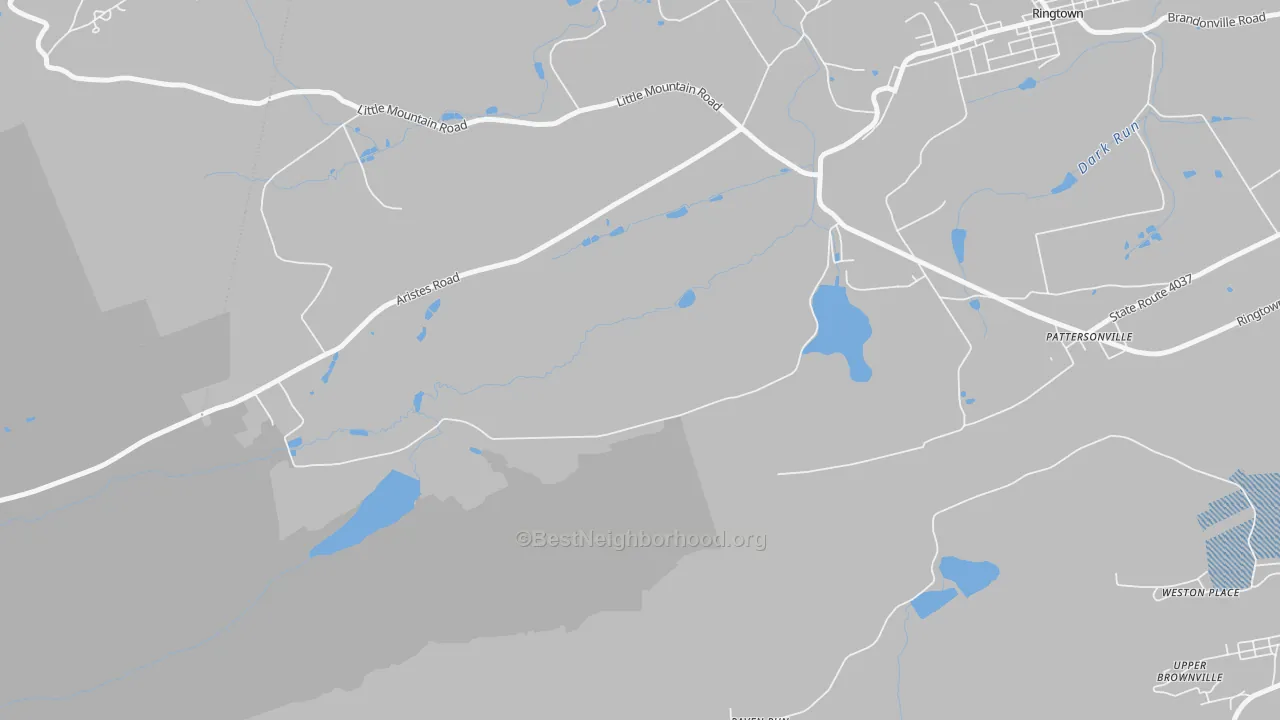 Transit Grade map of Raven Run, PA