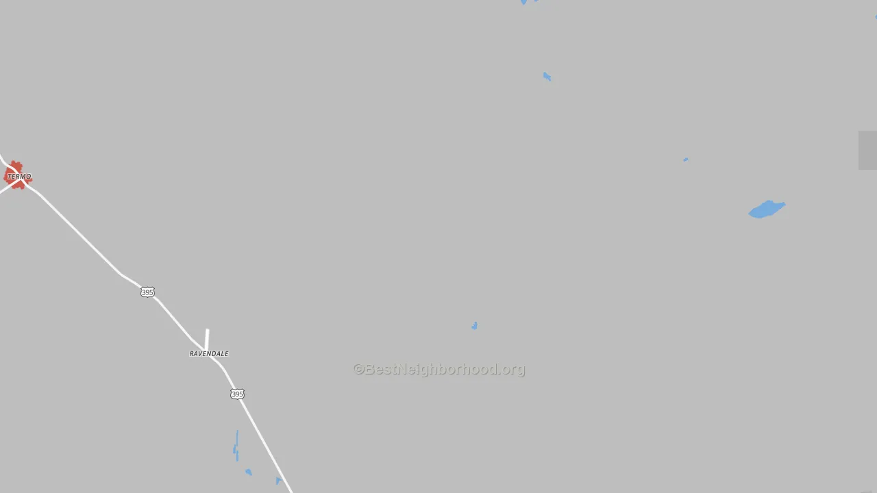 Transit Grade map of Ravendale, CA