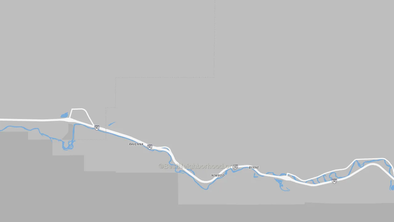 Transit Grade map of Ravenna, MT
