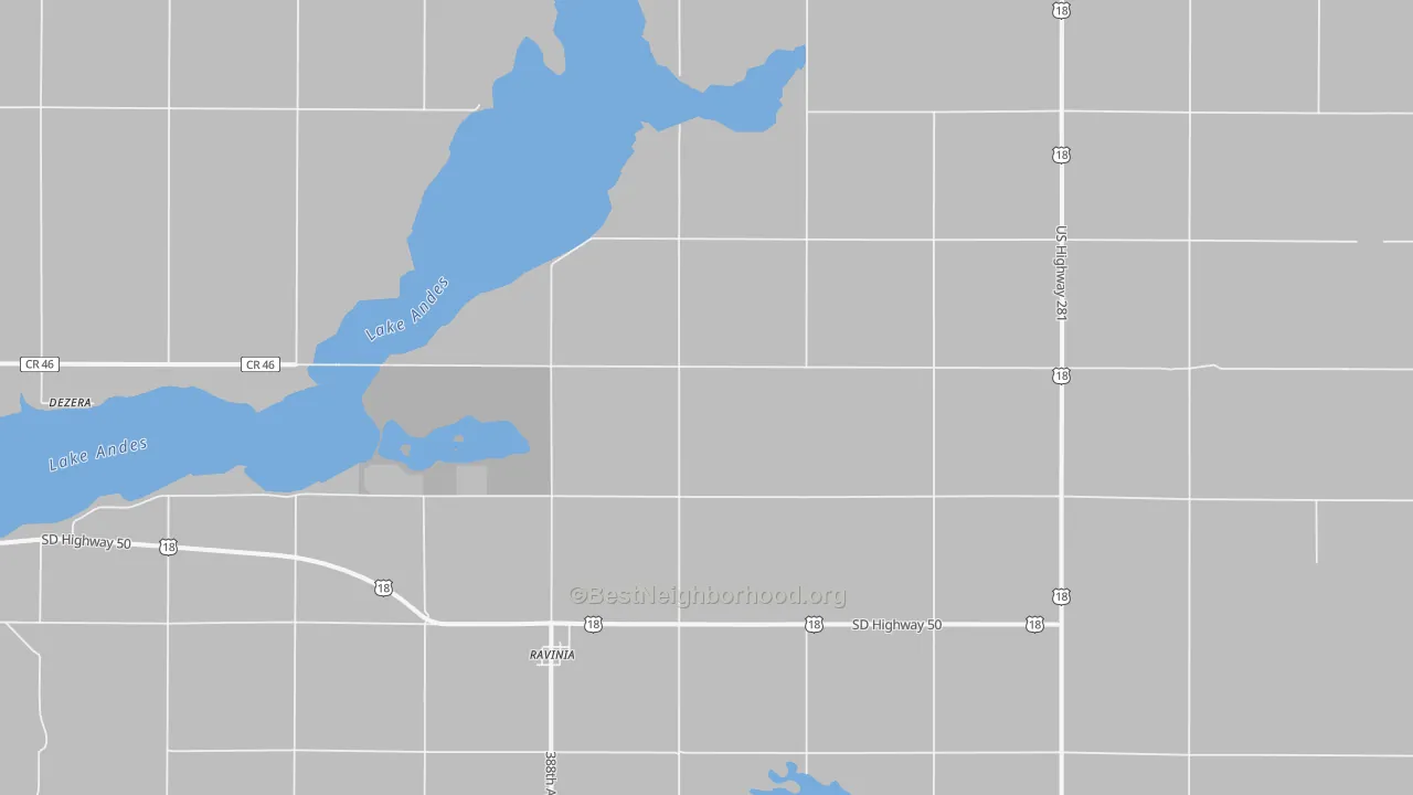 Transit Grade map of Ravinia, SD