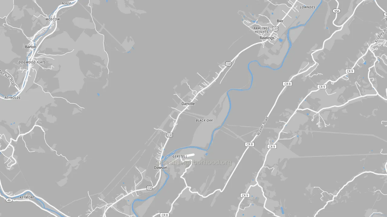 Transit Grade map of Rawlings, MD