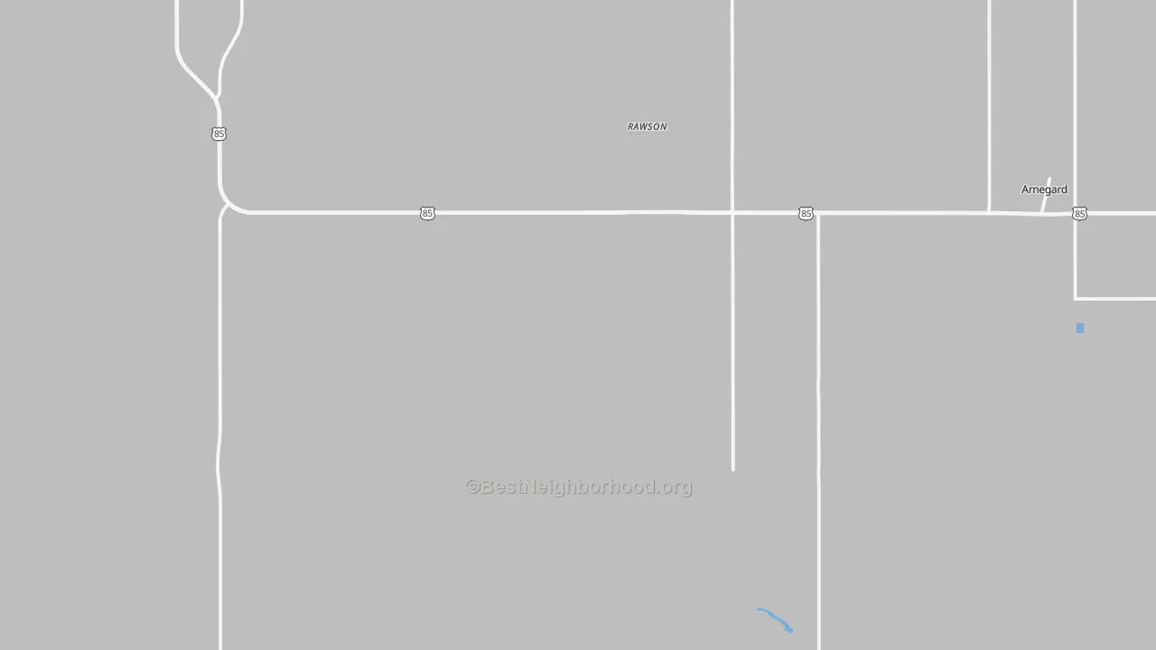 Transit Grade map of Rawson, ND